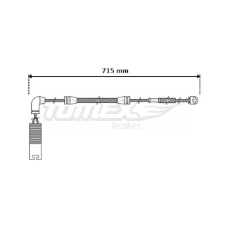 Датчик зносу гальмівних колодок TOMEX 30-42