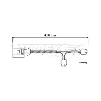 Датчик зносу гальмівних колодок TOMEX 30-51