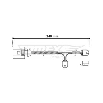 Датчик износа тормозных колодок TOMEX 30-52