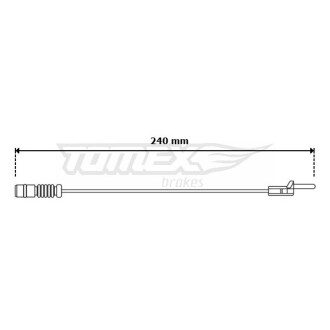 Датчик гальмівних колодок zn TOMEX 3111