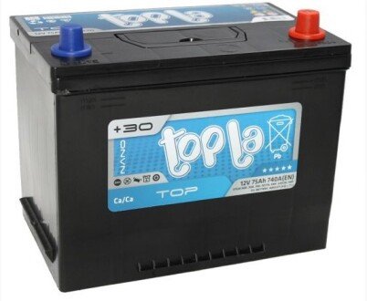 Акумулятор 75Ah/12V Top/Energy Japan Euro (0) TOPLA 118 875S