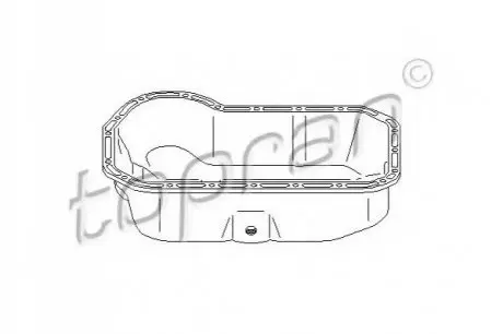 Масляный поддон TOPRAN 100 832