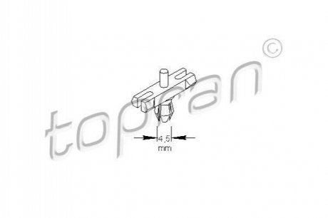 Зажим, молдинг / защитная накладка TOPRAN 101 969 (фото 1)