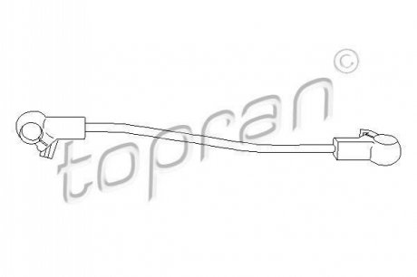 Шток вилки переключения передач TOPRAN 102 846