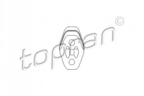 Кронштейн, глушник TOPRAN 103 026 (фото 1)