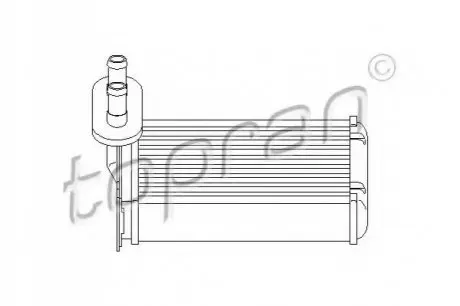 Теплообменник, отопление салона TOPRAN 103 147