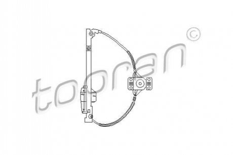 Підйомний пристрій для вікон TOPRAN 103 593 (фото 1)