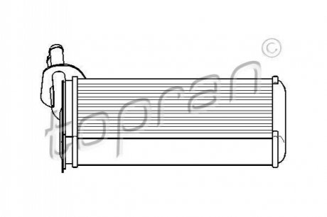 Теплообменник, отопление салона TOPRAN 108 614 (фото 1)