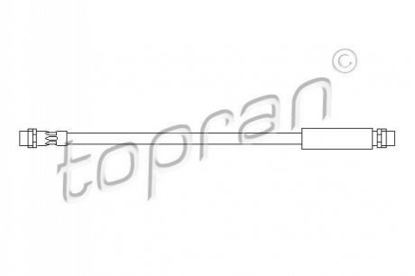 Гальмівний шланг TOPRAN 108 657 (фото 1)