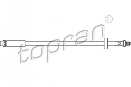 Тормозной шланг TOPRAN 110 400 (фото 1)