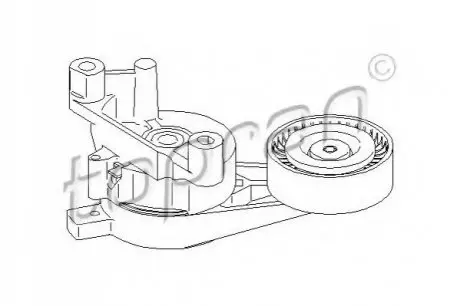 Натяжитель ремня, клиновой зубчая. TOPRAN 110 570