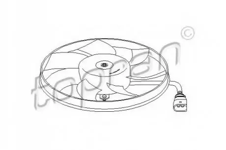 Вентилятор, охлаждение двигателя TOPRAN 111 285