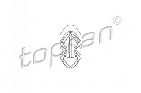 Кронштейн, глушитель TOPRAN 111 592 (фото 1)