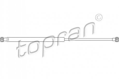 Амортизатори капота/багажника TOPRAN 112 073 (фото 1)