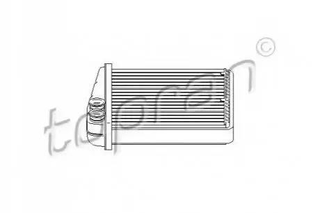 Теплообменник, отопление салона TOPRAN 112 416
