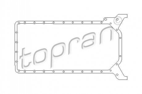 Прокладка, масляный поддон TOPRAN 401 220 (фото 1)