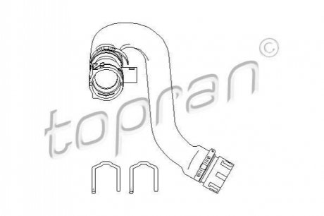 Патрубки системи охолодження TOPRAN 501 563 (фото 1)