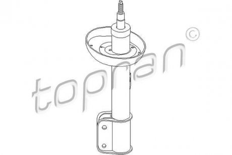 Амортизатор газовый передний, правый TOPRAN 206692