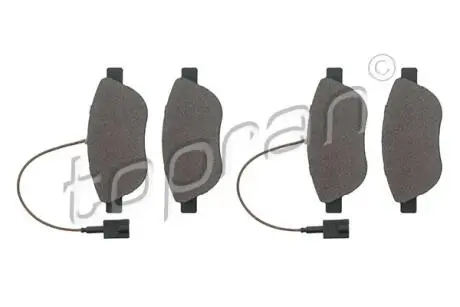 Тормозные колодки (передние) TOPRAN 208886