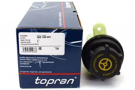 Компенсационный бак, гидравлического масла услителя руля TOPRAN 305 108