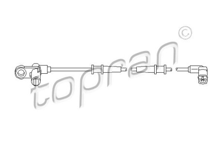 Датчик абс передний л/п TOPRAN 401 547