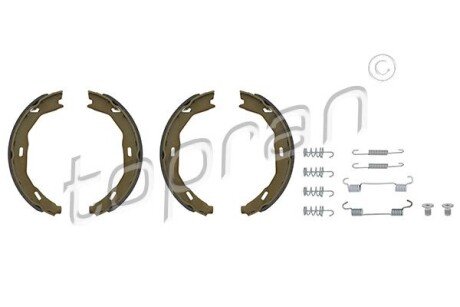 Комплект тормозных колодок, стояночная тормозная система TOPRAN 401 906