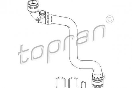 Патрубки системи охолодження TOPRAN 501 562 (фото 1)