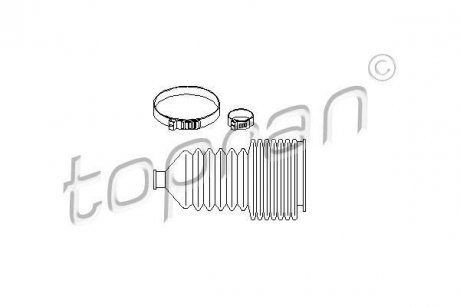 Пыльник рулевого управления с хомутами TOPRAN 700373 (фото 1)