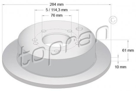 Тормозные диски TOPRAN 820378