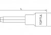 Головка hex с насадкой 10 мм 140mm 1/2" со слоем Toptul BCSA1610 (фото 3)