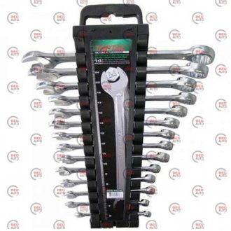 Набор ключей комбинированных на холдере 14 шт. 6-24мм Toptul GAAC1401 (фото 1)