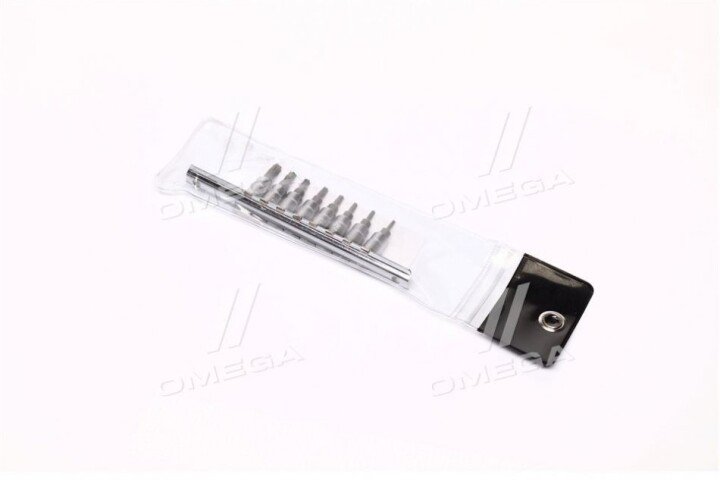 Набор бит пятигранный 1/4" torx t8-t40 с отверстием 8ед. Toptul GAAG0805 (фото 1)