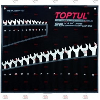 Набір ключів комбінованих 26 шт. 6-32 "hi-performance" Toptul GPAX2601