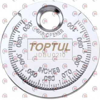 Пристрій типу "монета" для перевірки зазору між елетродом. свічки Toptul JDBU0210