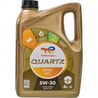 Моторное масло QUARTZ 9000 NFC 5W30 4л TOTAL 213836