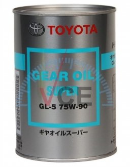 Масло трансмиссионное Gear Oil Super MTF GL-5 75W90 1л TOYOTA 08885-02106