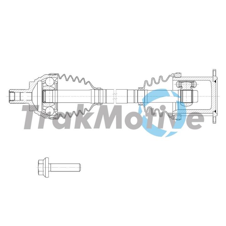 Напение передн. левая A3 (8V1, 8VK) 1.0 TFSI 16-17, SEAT, SKODA, VW Trakmotive 30-2138 (фото 1)