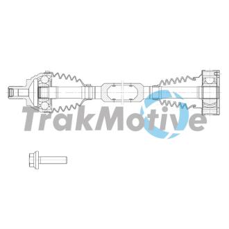 Напение передн. права ATECA (KH7, KHP) 1.6 TDI 16-, SUPERB III (3V3) 1.6 TDI 15-, PASSAT B8 1.6 TDI 14- Trakmotive 30-2158