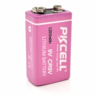 Батарейка лит-оксид-магниевая pkcell limno2, cr9v 1200mah 3.6v, oem q36/144 Transkompani 10662