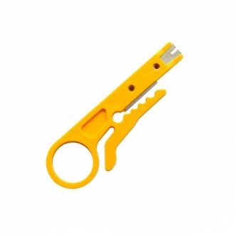 Инструмент для зачистки кабеля stripper, yellow, цена за штуку, q100 Transkompani 11130 (фото 1)