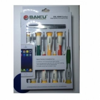 Набор bakku bk-8800 (8 отверток, пинцет изогнутый и прямой), blister-box Transkompani 11194