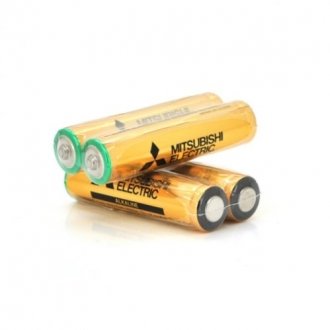 Батарейка лужна mitsubishi 1.5v aaa/lr03, 2s shrink pack, 400pcs/ctn Transkompani 11368 (фото 1)