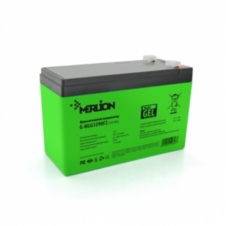 Аккумуляторная батарея merlion g-mlg1290f2 12 v 9,0 ah (150 x 65 x 95 (100)) green q10/420 Transkompani 12648