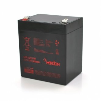 Аккумуляторная батарея merlion hr1221w, 12v 5ah (90 х 70 х 100 (105)) Transkompani 13439