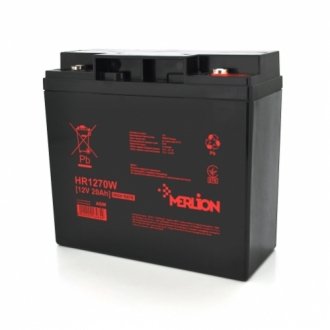 Аккумуляторная батарея merlion hr1270w, 12v 20ah (181 х 77 х 167 (167) Transkompani 13464