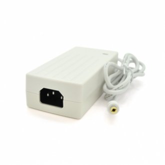 Импульсный адаптер питания 12в 5а (60вт) штекер 5.5/2.5 + кабель питания (черный), длина 1м, q50, white Transkompani 16783