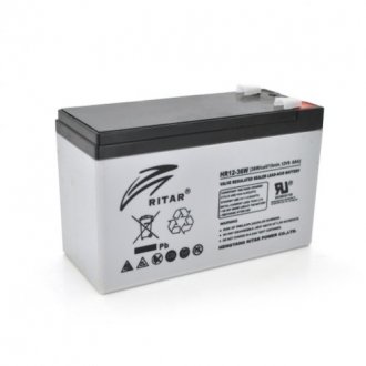 Акумуляторна батарея agm ritar hr1236w, grey case, 12v 9.0ah (151 х 65 х 94 (100) 2.60kg q10 Transkompani 1710