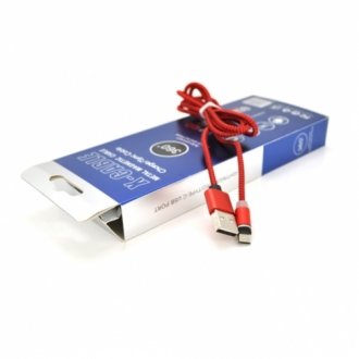 Магнитный кабель pipo usb 2.0/micro, 1m, 2а, тканевое оплетение, бронированный, съемник, red, box Transkompani 18164