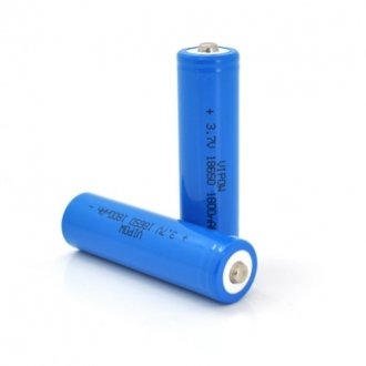 Аккумулятор 18650 li-ion vipow icr18650 tiptop, 1800mah, 3.7v, blue q50/500 Transkompani 18669