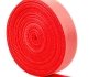 Стяжки на липучке ширина 10мм, рулон 50м, красные, цена за рулон Transkompani 20716 (фото 1)